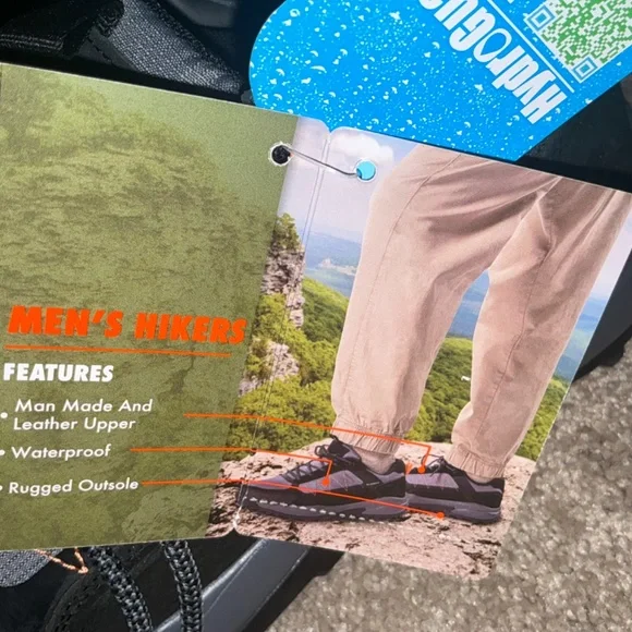 Ozark Trail M OT Waterproof Hike Low Black NWT Men’s 9.5 - Picture 5 of 7